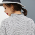 High Quality Silk Cashmere Knitted Sweater Soft Hand Feeling Sweater Design
